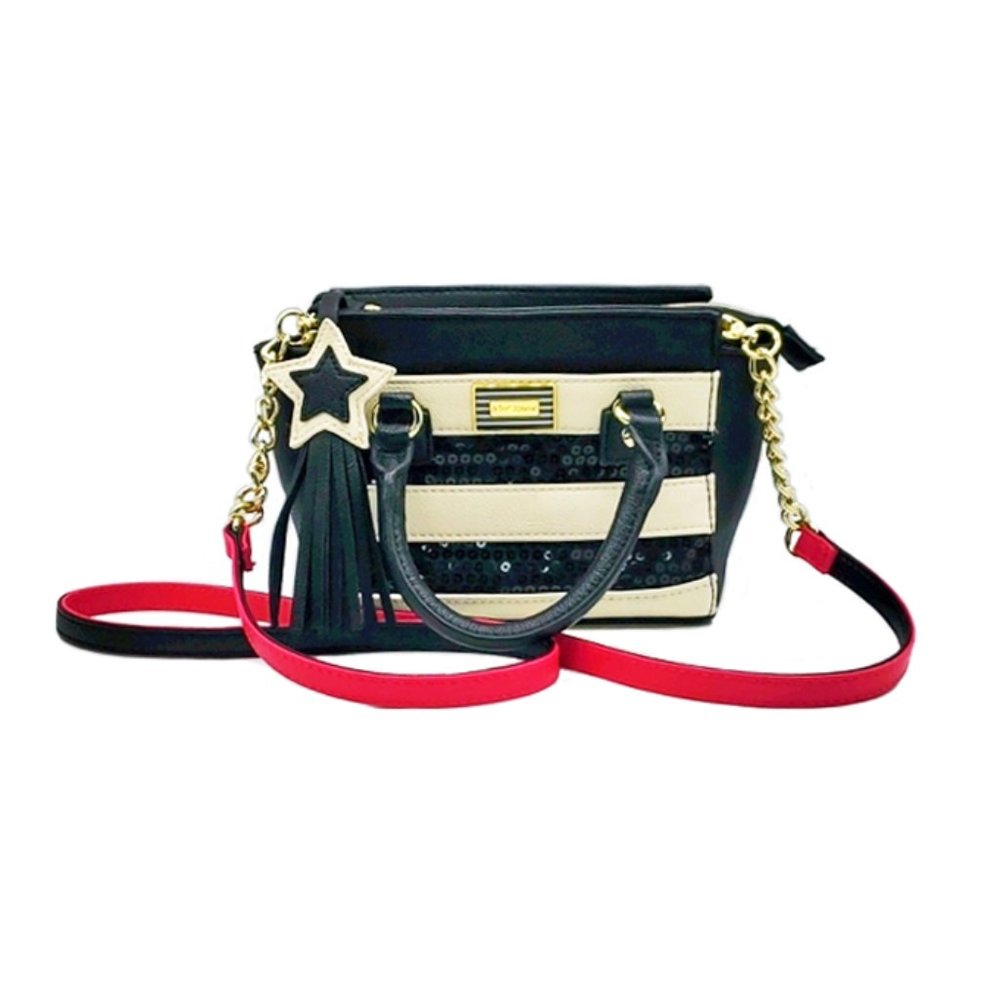 Betsey Johnson Mini Satchel Crossbody Sequin